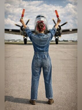 Free people denim jumpsuit long sleeve XS size We The Free